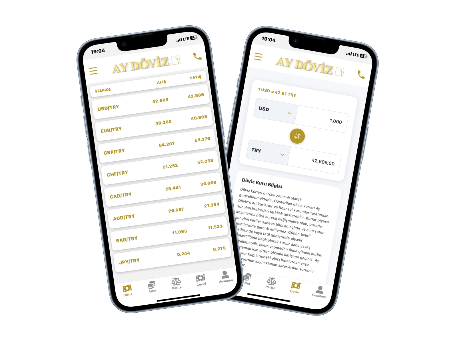 Ay Döviz Mobil Uygulama